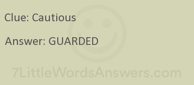 Cautious 7 Little Words 7littlewordsanswers Com
