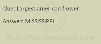 largest american flower 7 little words 7littlewordsanswers com